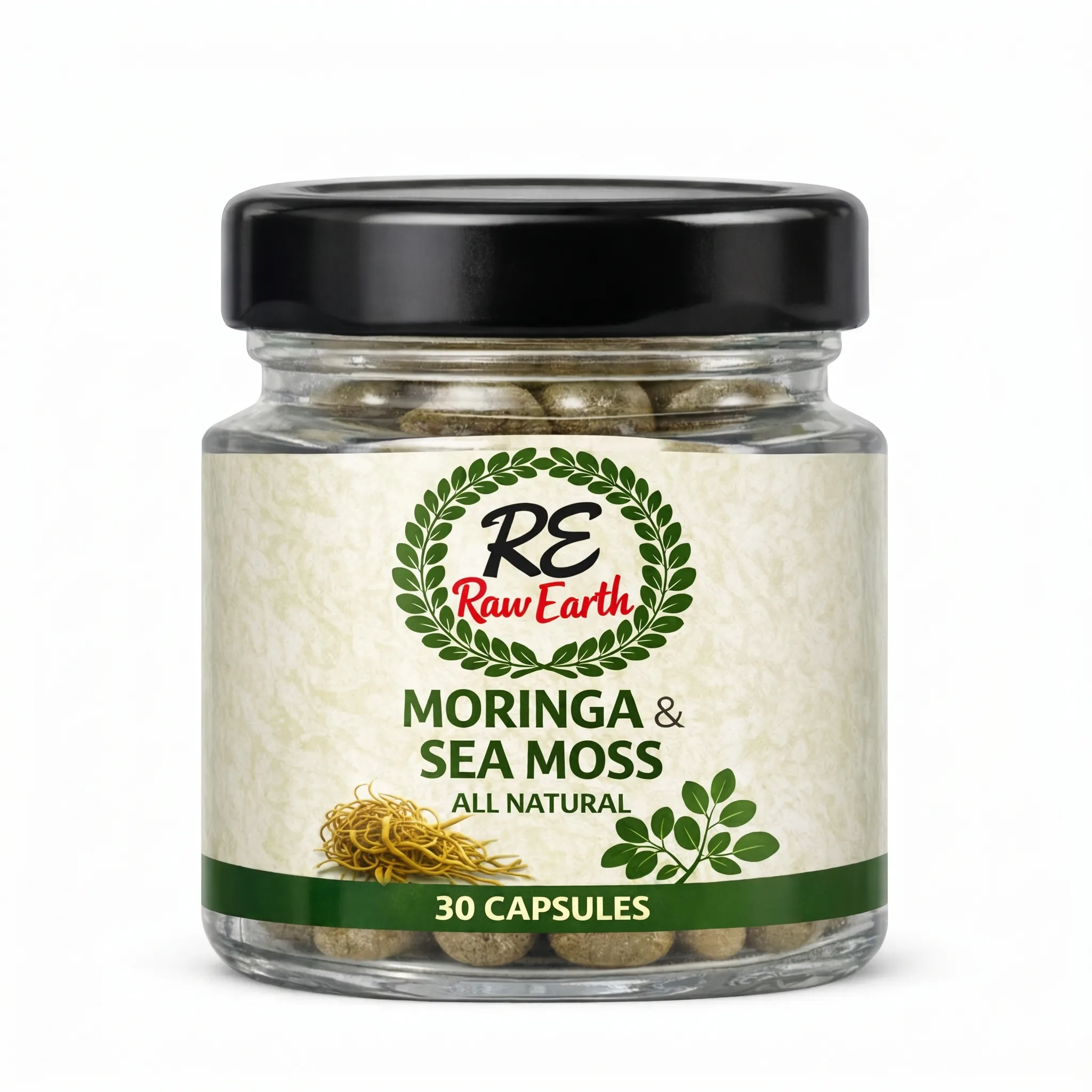 Moringa & Sea Moss Capsules (30)