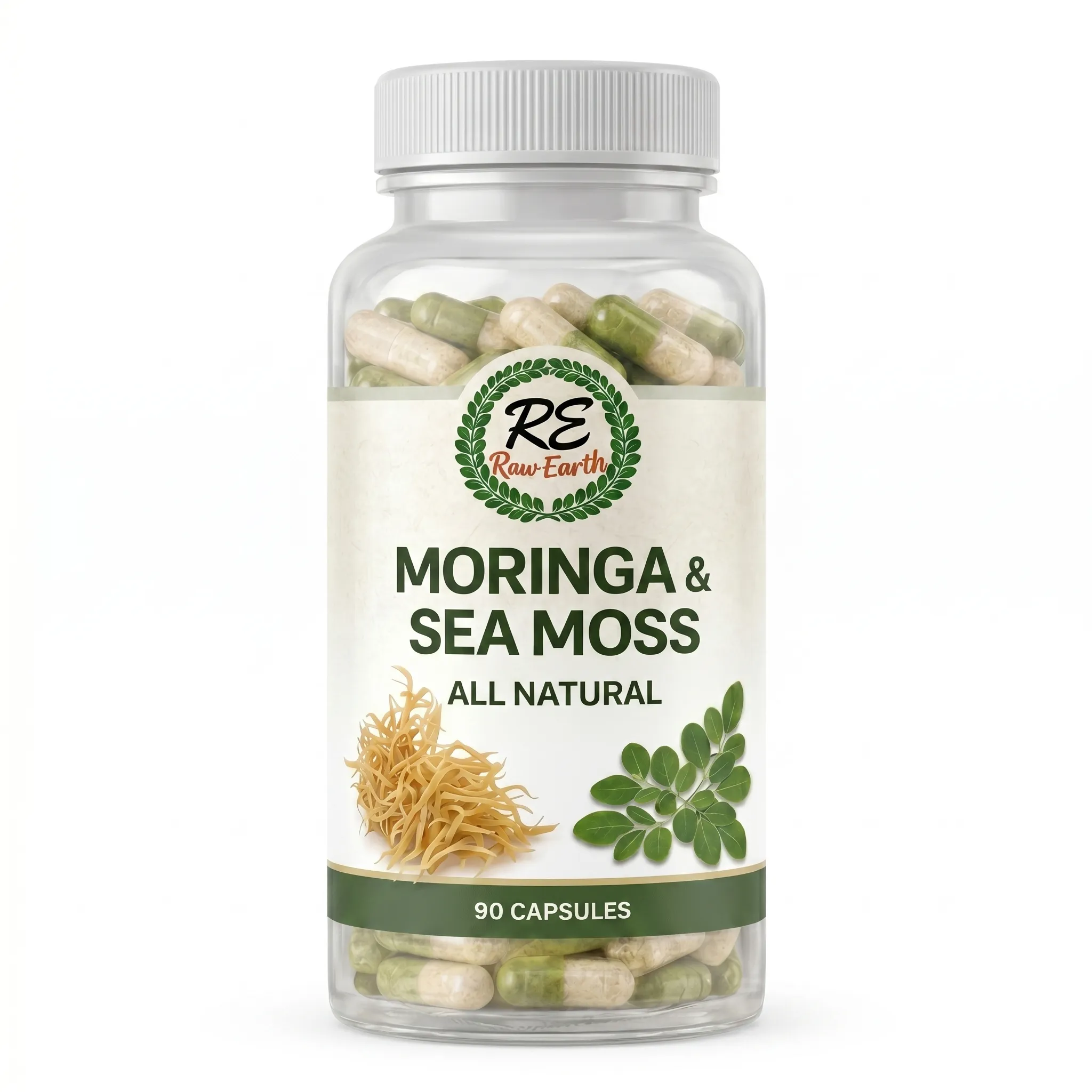 Moringa & Sea Moss Capsules (90)